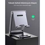 UGREEN AYARLANABİLİR METAL TELEFON TUTUCU STANDI UZAY GRİSİ 80708