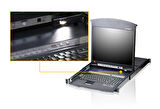 KL1508AMT 8-Port Cat 5 High-Density Dual Rail LCD KVM Switch