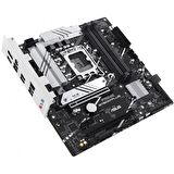 ASUS PRIME B760M-PLUS, 4xDDR5, 2x M.2, HDMI, DP, Type-C, 12-13-14.Nesil, LGA1700 Soket, Anakart