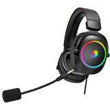  H44  RGB USB7.1 Siyah Profesyonel Oyuncu Kulaklığı