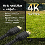 UNITEK HDMI2.0 KABLO 3MT 4K&60Hz (C11079BK-3M)