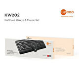 KW202 KABLOSUZ SİYAH Q KLAVYE+MOUSE