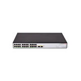 H3C S1600V2-26P-HPWR, 24 Port, GigaBit, PoE 370W, L2, 2 Port GigaBit SFP, Web Yönetilebilir, Masaüstü Switch
