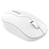 EVEREST SMW-973, Beyaz, USB Nano 2,4G Kablosuz, 1200dpi, Optik, 4 Tuşlu, Mouse