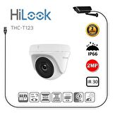 HILOOK THC-T123-M  2Mpix 30Mt Gece Görüşü, 2,8mm Lens, Metal Kasa, Dome Kamera