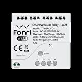 FONRİ WF3-TM4-0201-01 WIFI KABLOSUZ AKILLI KABLOSUZ RÖLE - 4 KANAL