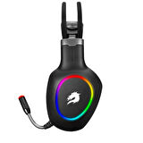  h05 zen rainbow led 7.1 titreşimli siyah oyuncu kulaklığı