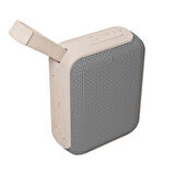 ASONIC AS-03, BEJ, 5W, BT/USB/TF/TWS, 1200mAh Batarya, Bluetooth V5.3, Kablosuz, Taşınabilir, Speaker