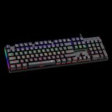 T-DAGGER NAXOS, T-TGK310, USB Kablolu, Türkçe Q, Rainbow RGB, Mechanical, Blue Switch, Gaming Klavye (Powered By REDRAGON)