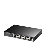 GS1024 24Port 10/100/1000Mbps VLAN&Extend Mode 11" Rock-Mount Çelik Gigabit Ethernet Switch