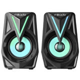 MD-S23 GLARE 1+1 3W RMS USB 2.0 SİYAH RGB HOPARLÖR