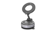 Magsafe Uyumlu Manyetik Vantuzlu 360° Döner Araç Içi Telefon Tutucu Metal - Siyah HDX8028