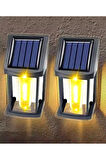 2'li Güneş Enerjili Akıllı Bahçe Lambası Seti - Otomatik Sensörlü, Su Geçirmez