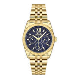 Slazenger SL.09.1947.4.09 Kadın Kol Saati | 35 mm Altın Renk Kasa, Koyu Mavi Kadran