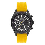 Slazenger SL.09.1951.2.02 Erkek Kol Saati | Sarı Silikon Kordon, 45 mm, 5 ATM