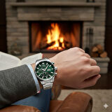 Slazenger SL.09.2272.2.07 Erkek Kol Saati | 45mm Yeşil Kadran, Çelik Kasa & Spor Şıklık