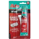 AKFİX TÜP SIVI CONTA YÜKSEK ISI SİLİKONU 300 C KIRMIZI CONTA 50ML