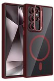 Joko Samsung Galaxy S Ultra Remim Lensli Magsafe Standlı Kapak - Bordo