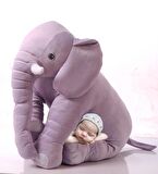 Uyku Arkadaşım Peluş Fil - Büyük Yumuşacık (75 cm)-Sevgiliye HEDİYE