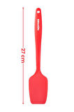 Silicolife Kaşık Spatula, Isıya Dayanıklı Yanmaz Yapışmaz Tek Parça Silikon Kaşık Spatula 27cm Kırmızı