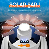 Solar Panelli Şarjlı Katlanabilir Acil Durum Kamp Lambası