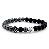 ZAR HEMATİT - MAT ONİKS DOĞAL TAŞ BİLEKLİK B621