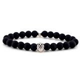 ASLAN KAFASI MAT ONİKS TAŞLI ERKEK BİLEKLİK B748