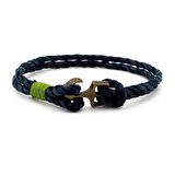 METAL ÇAPALI LACİVERT HALAT ERKEK BİLEKLİK BT119