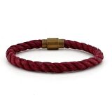 BORDO HALAT BRONZ METAL MANYETİK KLİPSLİ ERKEK BİLEKLİK BT387