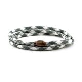 PARACORD ÜÇ SIRALI YEŞİL BEYAZ ERKEK BİLEKLİK BT412