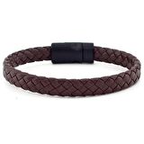 SİYAH METAL MIKNATISLI KAHVERENGİ DERİ ERKEK BİLEKLİK BT520