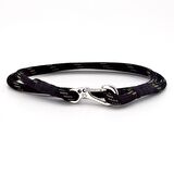 HAKİ YEŞİL SİYAH PARACORD METAL KANCA SARMA ERKEK BİLEKLİK M011C