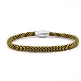 SARI SİYAH PARACORD İPLİ MIKNATISLI ERKEK BİLEKLİK M012B