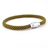 SARI SİYAH PARACORD İPLİ MIKNATISLI ERKEK BİLEKLİK M012B