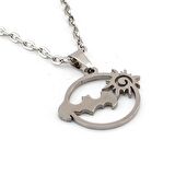 THE BATMAN DARK KNİGHT SİYAH ÇELİK ERKEK KOLYE Q0268