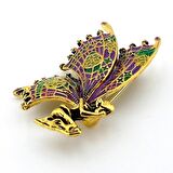 TINKER BELL PERİ KELEBEK BÜYÜK BOY METAL BROŞ ROZET PİN RZ051