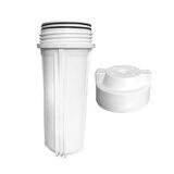 10'' Su Arıtma Cihazı Housing Filtre Kabı - Çift Conta (Açık Kasa Uyumludur) - Mat Beyaz
