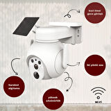 Güneşe Enerjili, Kaliteli Solar Dış Mekan Akıllı Kamera, Arıcı, Çiftçi, Çoban Kamerası, Full HD 3 MP