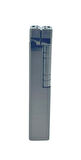 Slim Kare Metal Çakmak - Antrasit - Taşlı Gazlı