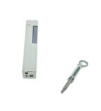 Slim Kare Metal Çakmak - Krom - Taşlı Gazlı Model 2