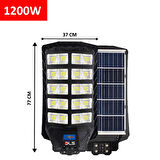 E1200 DLS 1200 Solar Güneş Enerjili Profesyonel Led Bahçe Aydınlatması Hareket Sensörlü 
