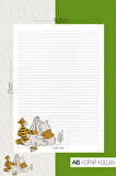 Winnie The Pooh Desenli Kareli Notepad 02 Günlük Planlayıcı, Defter, To Do List, Not Defteri, Ajanda