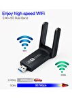 Dual Band Usb 3.0 Adaptör Kablosuz Wifi Alıcı Ac1300 Mbps Masaüstü Bilgisayar PC