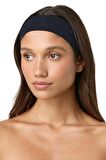 Salvia Dione 3' Lü Spor Kadın Erkek Saç Bandı Seti - Pamuk Yazlık İnce Sıkmayan Bandana - Kadın & Erkek Yoga Pilates Bisiklet Saç Bandı Taç - Kadın Günlük Moda Yüz Yıkama Makyaj Kakül Perçem Engelleyici Saç Bandı Bandana Seti Siyah