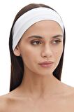 Salvia Dione 3' Lü Spor Kadın Erkek Saç Bandı Seti - Pamuk Yazlık İnce Sıkmayan Bandana - Kadın & Erkek Yoga Pilates Bisiklet Saç Bandı Taç - Kadın Günlük Moda Yüz Yıkama Makyaj Kakül Perçem Engelleyici Saç Bandı Bandana Seti Beyaz