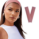 Salvia Dione 2' li Spor Kadın Erkek Saç Bandı Seti - Elastik Kaymaz İnce Ter Emici Esnek Genç Saç Bandı Bandana - Kadın Makyaj Yüz Yıkama Koşu Fitness Yoga Pilates Bisiklet İçin Saç Bandı Taç - Kadın & Erkek Atletik Egzersiz 2'li Ter Bandı Seti Pembe