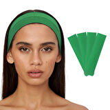 Salvia Dione 4' lü Spor Kadın Erkek Taç Saç Bantları - Pamuk Yazlık İnce Sıkmayan Bandana - Kadın & Erkek Koşu Fitness Yoga Pilates Bisiklet Saç Bandı Taç - Kadın Günlük Moda Yüz Yıkama Makyaj Kakül Perçem Engelleyici Saç Bandı Bandana Yeşil