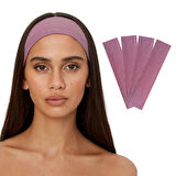 Salvia Dione 4' lü Spor Kadın Erkek Taç Saç Bantları - Pamuk Yazlık İnce Sıkmayan Bandana - Kadın & Erkek Koşu Fitness Yoga Pilates Bisiklet Saç Bandı Taç - Kadın Günlük Moda Yüz Yıkama Makyaj Kakül Perçem Engelleyici Saç Bandı Bandana Pembe
