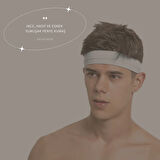 Spor Saç Bandı Sporcu Erkek Kafa Bandı Headband Tenis Gym Ter Bantı Spor Fitness Saç Bantları Yoga Crossfit Bisiklet Koşu Yürüyüş Erkekler İçin Süper Penye Esnek Canlı Likralı İddia Geniş Alın Bandı Beyaz