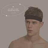 Spor Saç Bandı 2li Sporcu Erkek Kafa Bandı Headband Tenis Gym Ter Bantı Spor Fitness Saç Bantları Yoga Crossfit Bisiklet Koşu Yürüyüş Erkekler İçin Süper Penye Esnek Canlı Likralı İddia Geniş Alın Bandı 2li Set Siyah